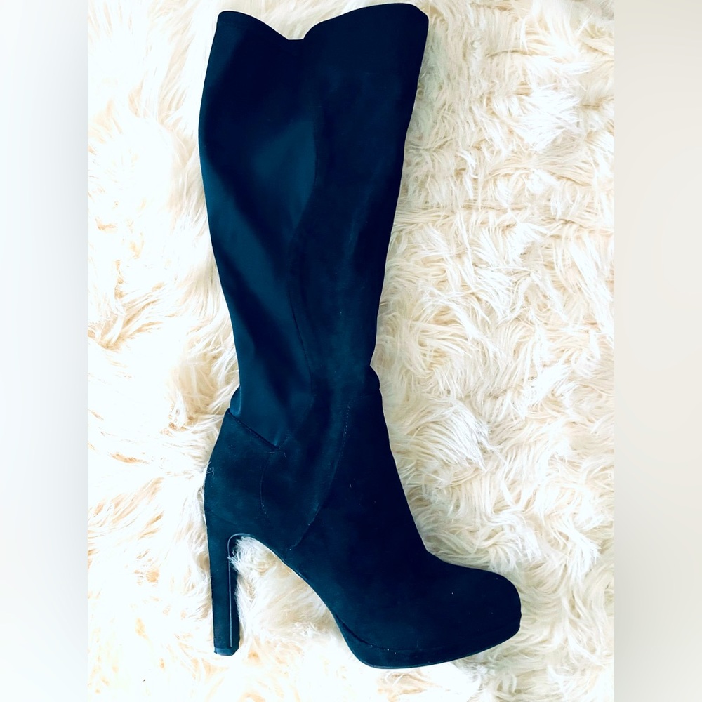 Like New Faux Suede Stocking Boots by Kelly & Katie